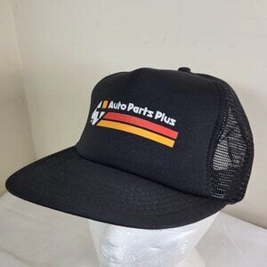 AUTO PARTS PLUS Hat Snapback Baseball Vintage 80s Cap Retro Dad Trucker